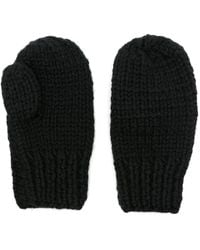 Maison Margiela - Chunky-knit Full-finger Gloves - Lyst