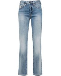 DIESEL - D-mine Mid-rise Straight-leg Jeans - Lyst