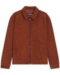 BOSS - X Aston Martin Suede Jacket - Lyst