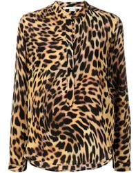 Stella McCartney - ステラ・マッカートニー チータープリント シルクシャツ - Lyst