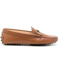 Tod's - Double T Gommini Loafers - Lyst