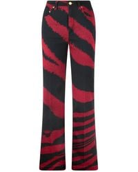 Roberto Cavalli - Zebra-Print Jeans - Lyst