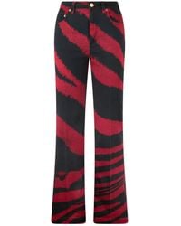 Roberto Cavalli - Zebra-Print Jeans - Lyst