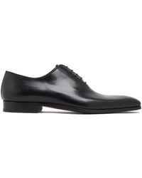 Magnanni - Almond-toe Leather Oxford Shoes - Lyst