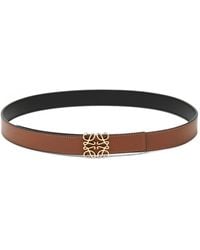 Loewe - Cinturón Anagram Reversible De Piel De Becerro Suave - Lyst