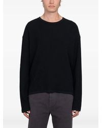 mfpen - Ajour-Stripe Elbow-Patch Sweater - Lyst
