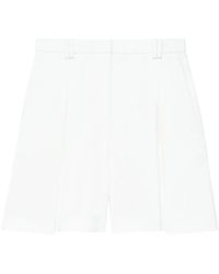 Another Tomorrow - High-Waisted Pleated Shorts - Lyst