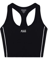 Sporty & Rich - Sr Logo-Print Racerback Tank Top - Lyst