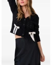 LoveShackFancy - Lilly Bow-Detail Cardigan - Lyst