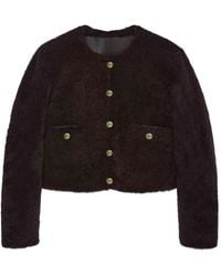 Dorothee Schumacher - Cropped Shearling Reversible Jacket - Lyst