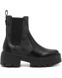 Guess - Shuze 4G Logo Chelsea Boots - Lyst