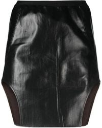 Rick Owens - Diana Denim Mini Skirt - Lyst