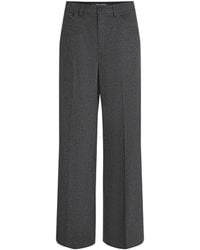 KARL LAGERFELD - Wide-Leg Flannel Pants - Lyst