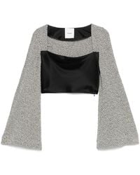 Nanushka - Top Corto Tasula - Lyst