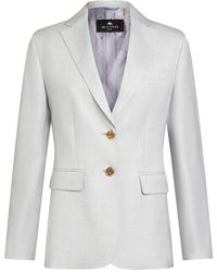 Etro - Blazer Con Botones - Lyst