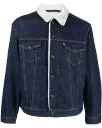 Levi's - Jeansjacke Mit Shearling-Futter - Lyst