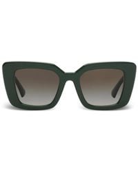 Burberry - Ekd Oversize-Frame Logo Sunglasses - Lyst