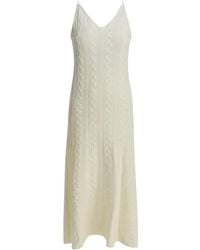 Thelaurent - Cable-Knit Midi Dress - Lyst