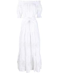 P.A.R.O.S.H. - Off-shoulder Cotton Dress - Lyst