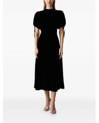 Silvian Heach - Puff-Sleeve Midi Dress - Lyst