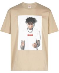 Supreme Jacquard Soccer Jersey T-shirt in Black | Lyst