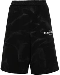 44 Label Group - Logo-Print Faded-Effect Shorts - Lyst