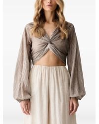 Haveone - Twist-Detail Blouse - Lyst