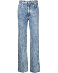 KHAITE - Danielle High-Waisted Straight Jeans - Lyst