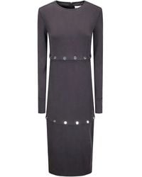 Sportmax - Canzone Button Midi Dress - Lyst