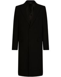 Dolce & Gabbana - Manteau à simple boutonnage - Lyst