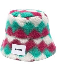 Bonsai - Geometric-Pattern Bucket Hat - Lyst