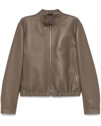 Fendi - Jacke aus strukturiertem Leder - Lyst