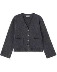 Ganni - Pocket Button-Fastening Cardigan - Lyst