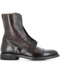 Alberto Fasciani - Lace-Up Leather Ankle Boots - Lyst