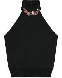 Givenchy - Halterneck Top With Crystals - Lyst