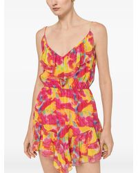 Nissa - Backless Silk Mini Dress - Lyst