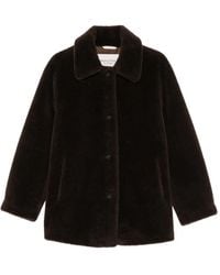 Marc O' Polo - Manteau Boutonné En Fourrure Artificielle - Lyst