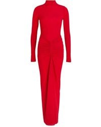 Ronny Kobo - Scorpio Ruched Turtleneck Maxi Dress - Lyst