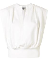 3.1 Phillip Lim - French Terry Mouwloze Top - Lyst
