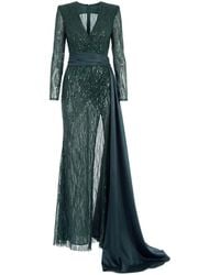 Gatti Nolli by Marwan - Sequin-Embellished Gown Dress - Lyst