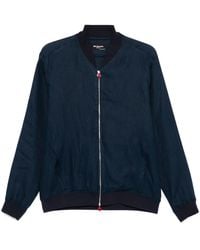 Kiton - Linen Bomber Jacket - Lyst