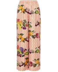 Eres - Gestreifte Canelle Pyjama-Hose Mit Früchte-Print - Lyst