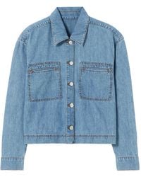 Claudie Pierlot - Buttoned Denim Shirt - Lyst
