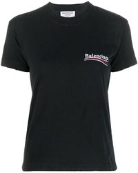 Balenciaga - Political Campaign Logo-print T-shirt - Lyst