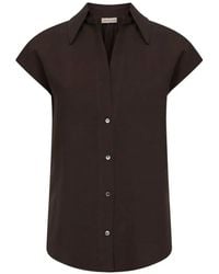 Blanca Vita - Short-Sleeve Blouse - Lyst