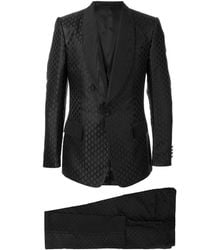 Dolce & Gabbana ジャカード スーツ - ブラック