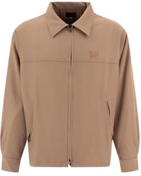 Needles - Logo-Embroidered Zip-Up Jacket - Lyst