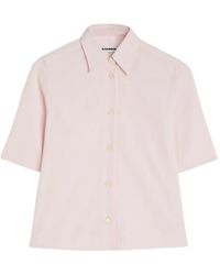 Jil Sander - Overhemd Met Geborduurd Logo - Lyst