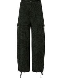 Pinko - Animal-Print Cargo Pants - Lyst