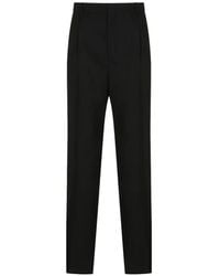 Saint Laurent - Wool Trousers - Lyst